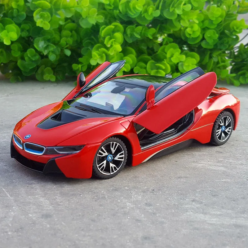 1: 24 Спортен автомобил BMW I8, формовани под натиска на модел на превозното средство от сплав и играчки превозни средства, Висококачествена Метална колекция от модели играчки автомобили, подарък за деца . ' - ' . 4