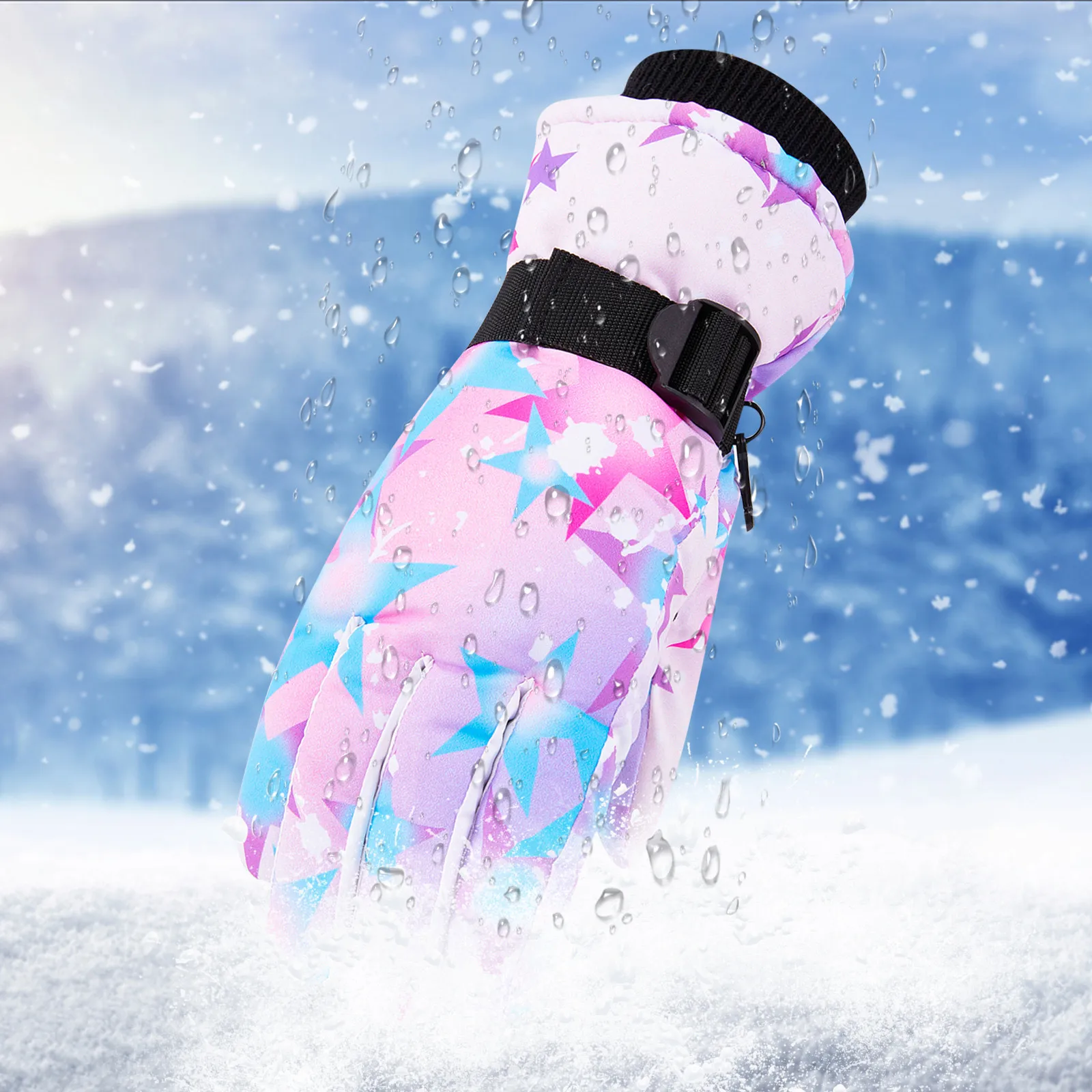 Мъжки и дамски зимни ски топли ръкавици h Топли ски ръкавици за езда за жени зимни топли сладки ръкавици . ' - ' . 0