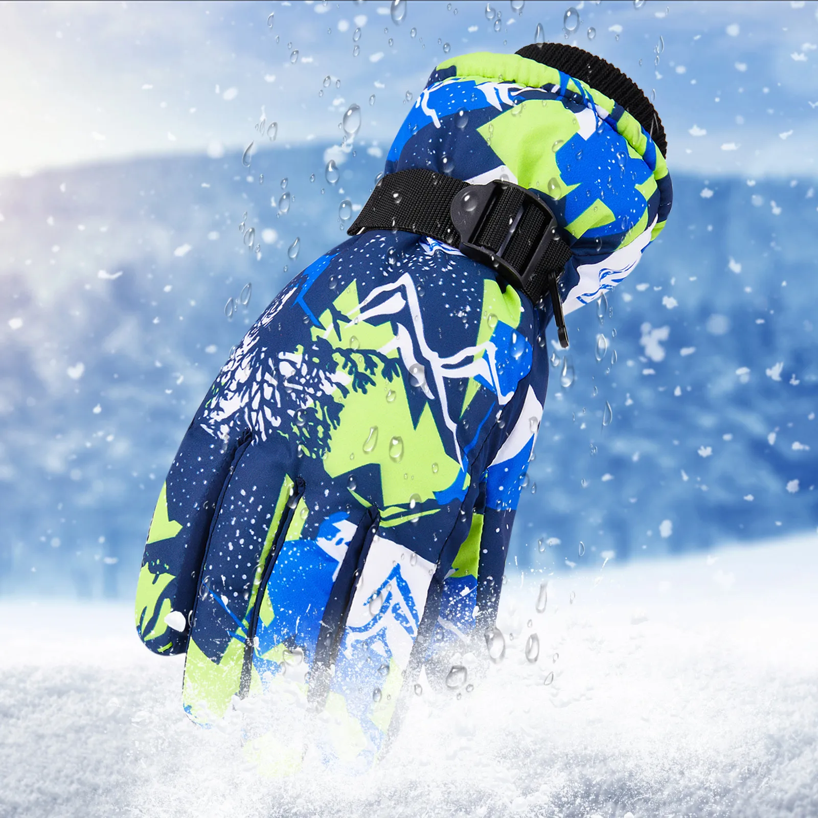 Мъжки и дамски зимни ски топли ръкавици h Топли ски ръкавици за езда за жени зимни топли сладки ръкавици . ' - ' . 5