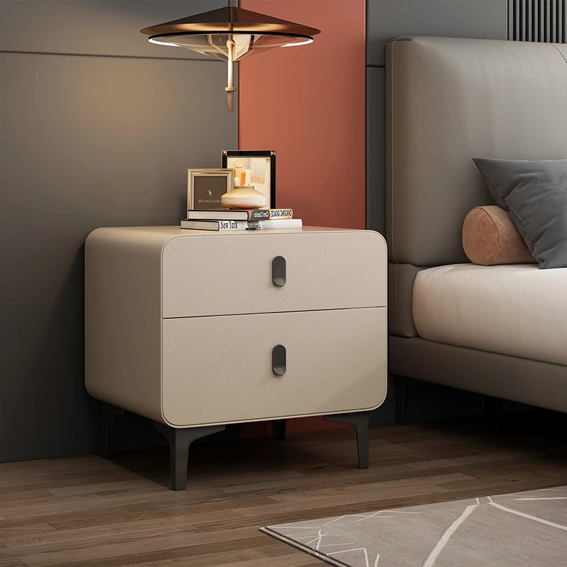 Съхранение на Модерен нощен маса в скандинавски стил, Луксозни минималистичные нощни шкафчета за спалня, Дървена уникална мебели за дома Armarios De Dormitorio . ' - ' . 0