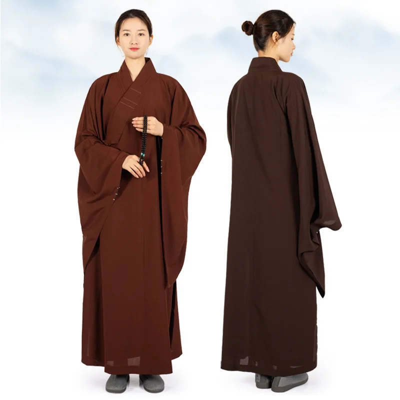 Традиционен китайски халат Бельо Монашески Дълъг Халат за будизма Хайцин, Дрехи за възрастни, за медитация, Дрехи на будистките монаси . ' - ' . 1
