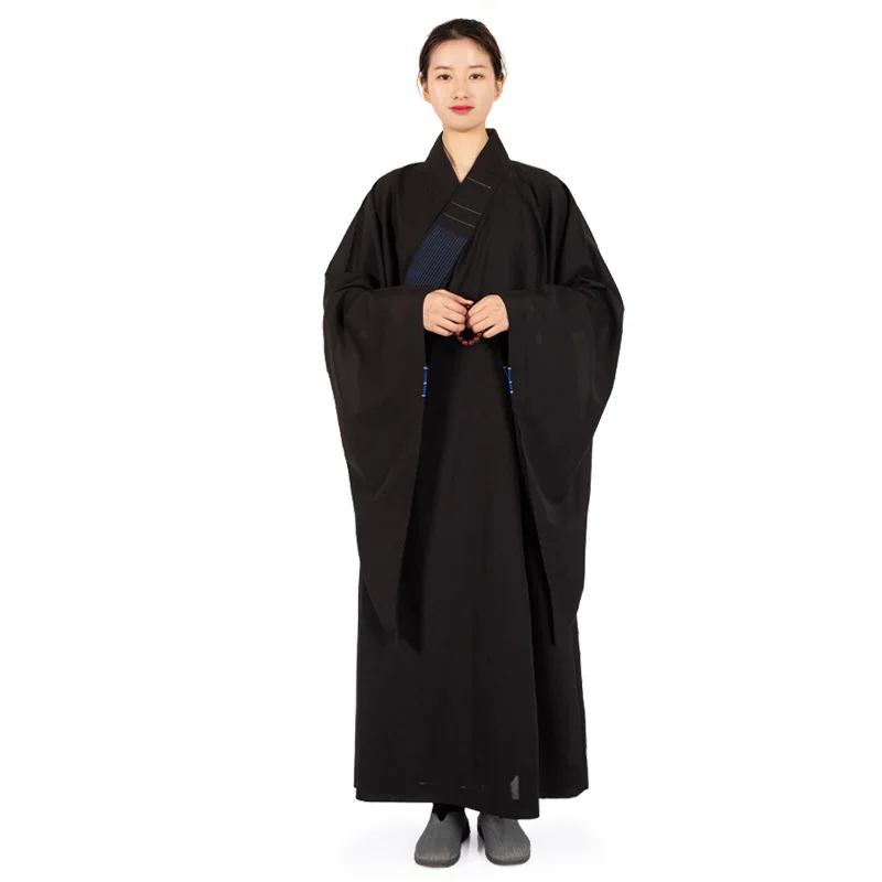 Традиционен китайски халат Бельо Монашески Дълъг Халат за будизма Хайцин, Дрехи за възрастни, за медитация, Дрехи на будистките монаси . ' - ' . 4