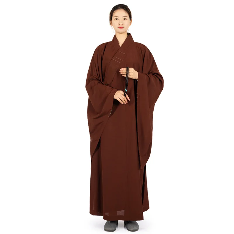 Традиционен китайски халат Бельо Монашески Дълъг Халат за будизма Хайцин, Дрехи за възрастни, за медитация, Дрехи на будистките монаси . ' - ' . 5