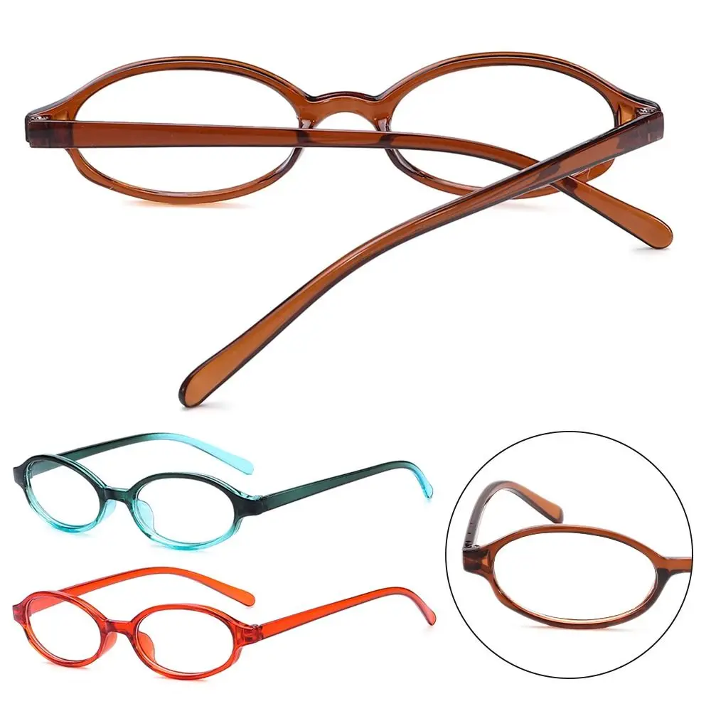 Малка овални рамки за очила Japan Spicy Момиче в рамки в стил аниме INS Без грим са Прости очила Y2K Eyewear за жени . ' - ' . 0