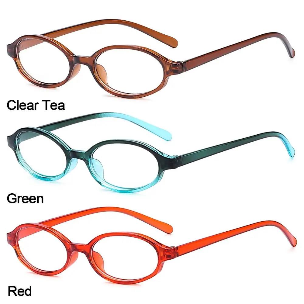 Малка овални рамки за очила Japan Spicy Момиче в рамки в стил аниме INS Без грим са Прости очила Y2K Eyewear за жени . ' - ' . 5