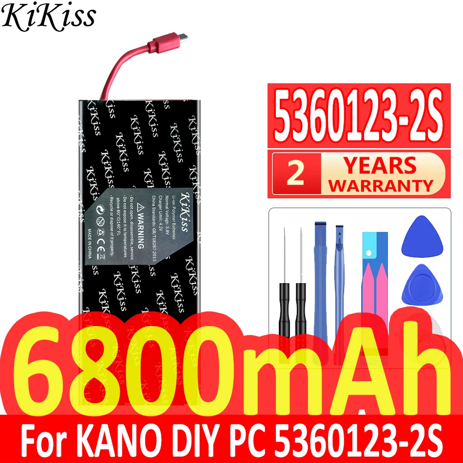 6800mAh KiKiss мощна батерия 53601232S за КАНО DIY PC 5360123-2S Digital Batteria . ' - ' . 0