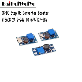 5-10 бр. MT3608 Type-c/Micro USB 2A Max DC-DC Нагоре модул захранване на Модула усилвател 3-5 В до 5/9/12/24