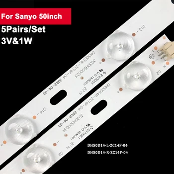 5 двойки/комплект 50-инчов led ленти осветление за Sanyo 14LED DH50D14-L-ZC14F-04 DH50D14-R-ZC14F-04 50CE1120, x505bv Cn50ha708 Dhdh50d14r
