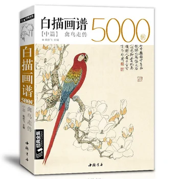 5000 Китайски линейни рисунки Колекция II Награда-книжка за оцветяване 