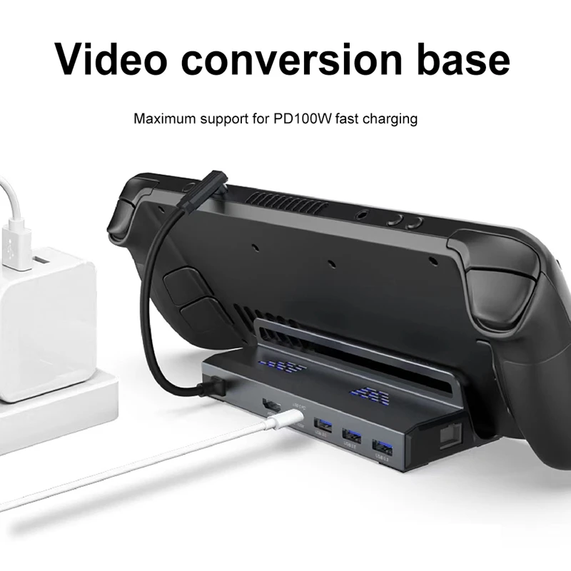 За парна палуби, Зарядно устройство, държач за базова главината, зарядно устройство, многофункционален конвертиране на видео за пара, комплект, зарядно устройство за видео игра конзола . ' - ' . 1