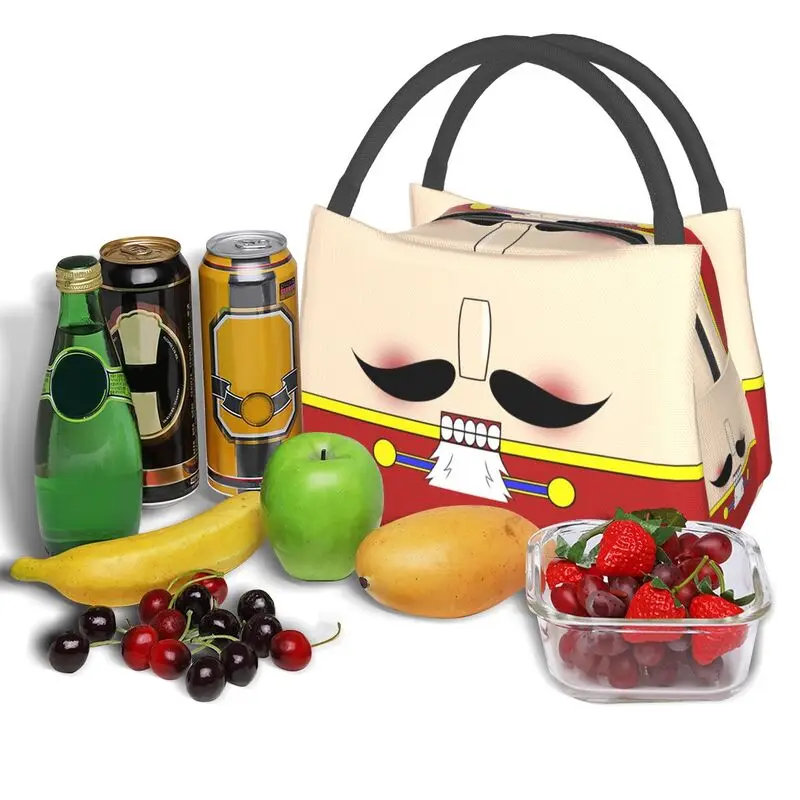 Забавна Маска Щелкунчика, термоизолированные чанти за обяд, Дамски Преносима чанта за съхранение на обяд на открито, кутия за съхранение на храна . ' - ' . 4