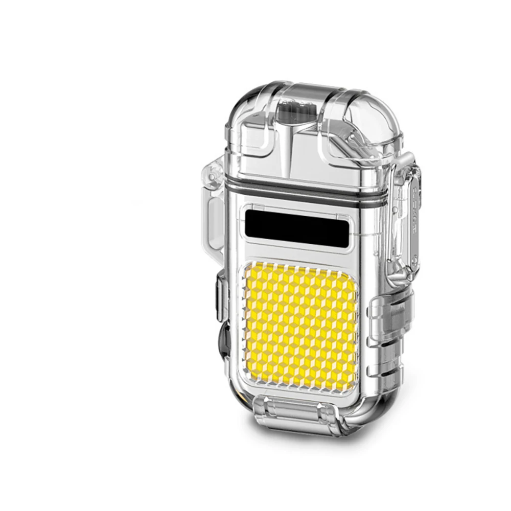 Електрически фенер, Прозрачна, Водоустойчива Запалка, Плазма Двухдуговая Ветрозащитная Запалка, USB Акумулаторни Запалки, Подарък за нощуване на открито . ' - ' . 4