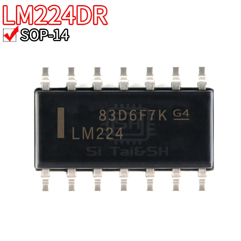 10ШТ LM224 LM224DR Кръпка 14-пинов SOP14 оперативен усилвател на чип за IC . ' - ' . 0