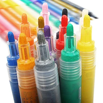 6/12 цветни маркера, блестящи химикалки, раскрашивающие химикалки, маркери за рисуване, маркери за самостоятелно приготвяне картички, раскрашивающий фотоалбум