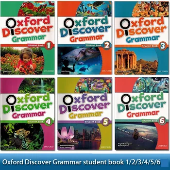 6 Книги Oxford Discover Grammar 1/2/3/4/5/6 Пълен комплект За начално училище, Учебник за четене и писане, Детски английски