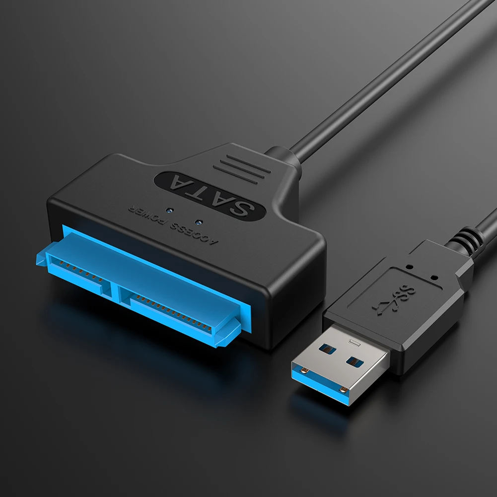 USB 3.0 към SATA7 + 15pin Кабел за твърд диск, конвертор 2,5-Инчов SSD Твърд диск . ' - ' . 2
