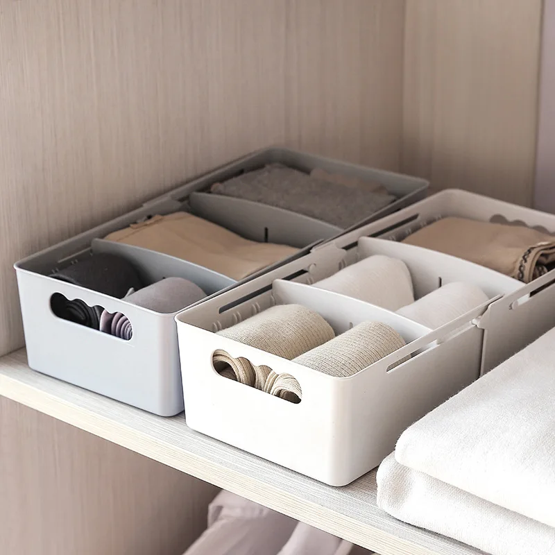 Креативен Дизайн, Кутия за съхранение на бельо, Пластмасови бельо, Чорапи, Довършителни Органайзер, Кутия за съхранение в гардероба, спалня, Калъф за съхранение . ' - ' . 0
