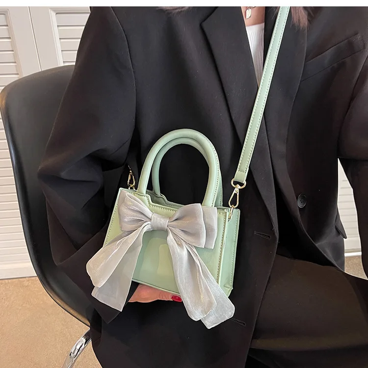 Лятна Нова Дамска чанта през рамо, Модерен скъпа Дамска чанта с папийонка, ежедневна чанта на рамото . ' - ' . 4