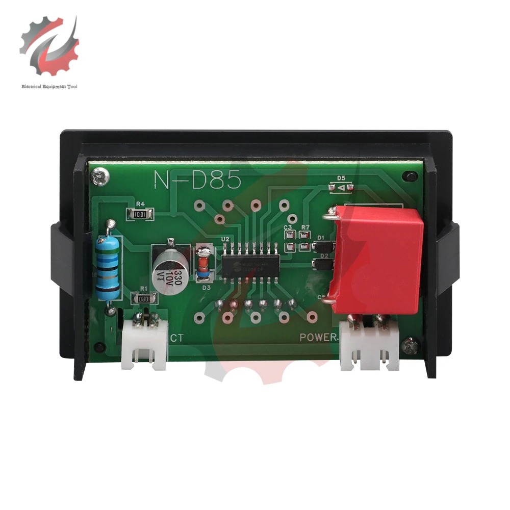 Точност ръководят LCD цифров Амперметър ac адаптер 220 В, м, ток, Тестер, датчик, Трансформатор на ток . ' - ' . 3