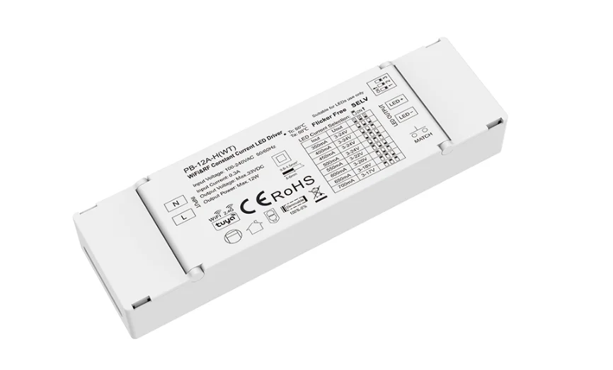 3-24 dc (350-700 ma)/9-45 dc (100-450 мА) 12 W Wi-Fi интернет и RF Постоянен ток на Hristo APP DIP-превключвател на led драйвера контролер за led лампи . ' - ' . 2