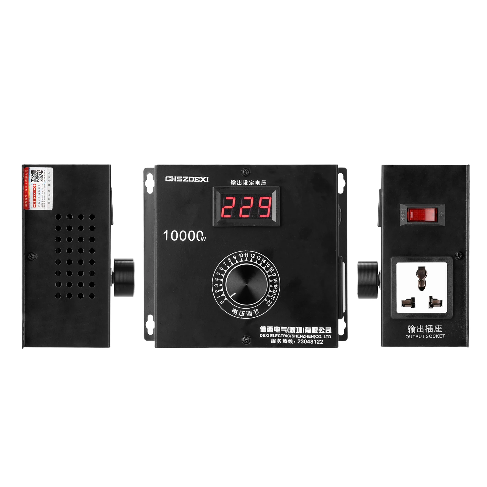 AC220V/110V 10000 Вата Домашен Компактен Регулатор на променливо напрежение, Ръчен Регулатор на скоростта, температурата, светлината на напрежение, Регулируем по-Слаби . ' - ' . 2