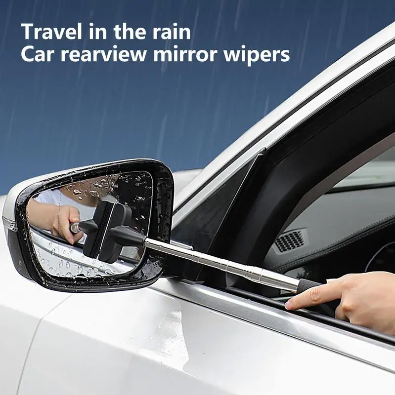 Скуиджи За Душ Вратата на Колата, Чистачките Огледала за обратно виждане, Преносим Автоматично Пречистване на Огледала-Ракелей, Разтегателен Инструмент За Почистване на Автомобила . ' - ' . 2