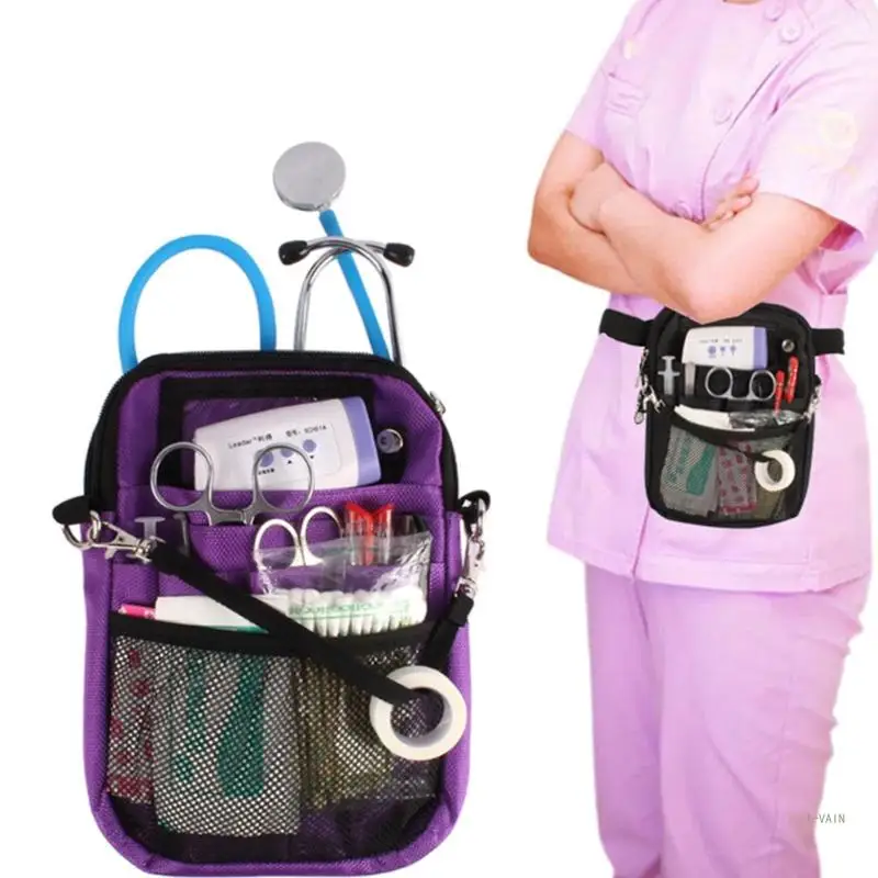 Поясная чанта за кърмещи майки M5TC с държач на лентата, множество джобове за ножици и други консумативи . ' - ' . 4