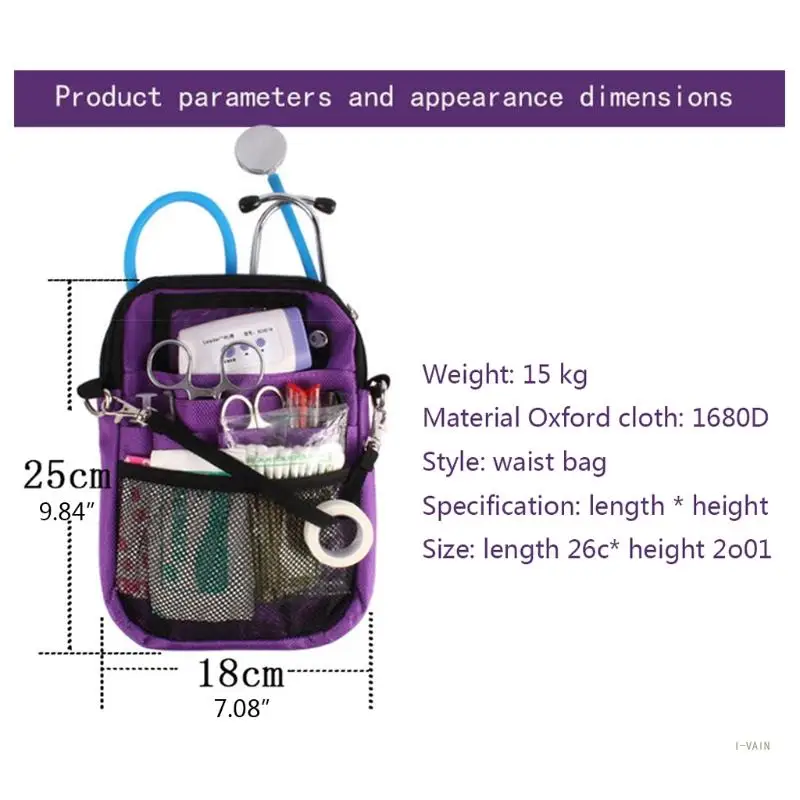 Поясная чанта за кърмещи майки M5TC с държач на лентата, множество джобове за ножици и други консумативи . ' - ' . 5