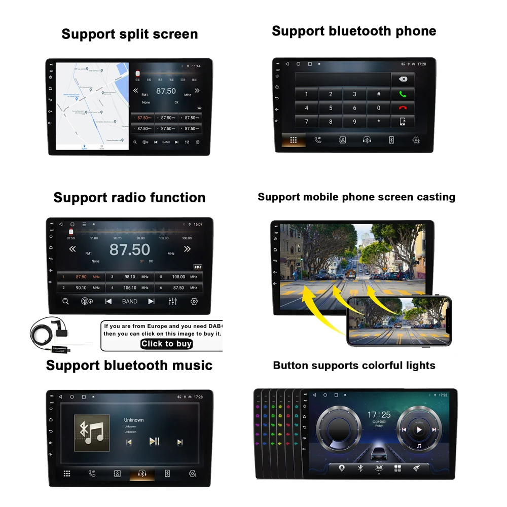 10,1 Инча Android 13 За Renault Dacia Duster 2018-2019 Радиото в автомобила Авторадио Мултимедия Стерео ADAS WIFI Видео AHD 4G LTE BT . ' - ' . 4