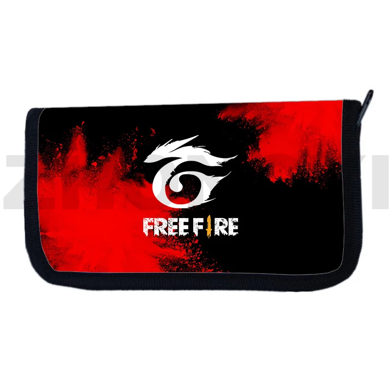 Нов 3D принт Free Fire Garena Чантата си Аниме Портфейли и портмонета за момичета Портфейл за монети с Голям Капацитет Free Fire Клатч Държач за карти . ' - ' . 0
