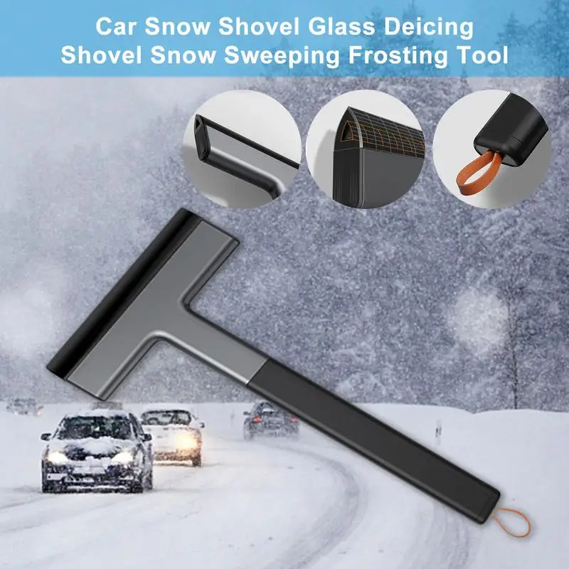 Стъргалка за лед Върху предното стъкло на Автомобила, Средство за премахване на скреж и сняг, стъкла, Лопата за премахване на лед, инструмент за почистване на сняг на алеята за бягане на автомобила . ' - ' . 2
