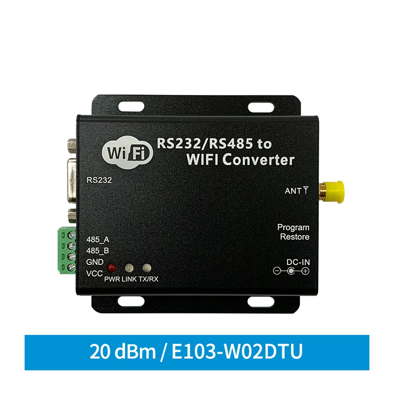 CC3200 2,4 Ghz E103-W02-DTU Wifi Сериен сървър 100 Mw ИН Uhf Безжичен Модул Радиоприемник и Предавател Приемник на TCP/IP . ' - ' . 0