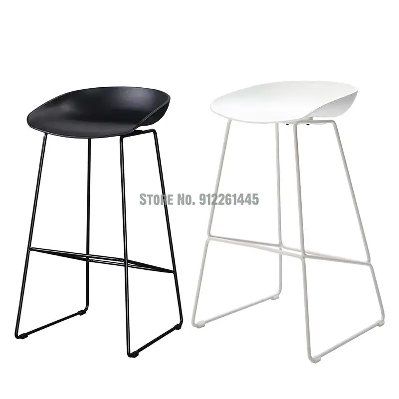 Скандинавски iron бар стол творчески бар стол с висока прическа, рецепцията магазин чай с мляко, бар стол с висока прическа, просто модерен бар стол . ' - ' . 0