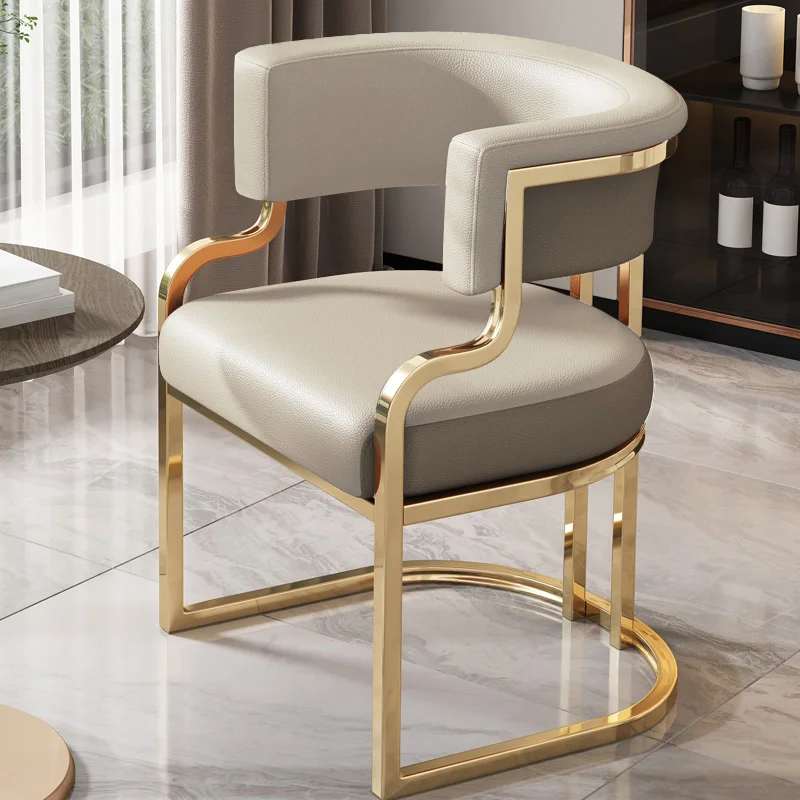 Ергономични трапезни столове, шезлонг за хола Хотелска тоалетка с кухненски стол Модерен ресторант Мебели Sillas Comedor . ' - ' . 4