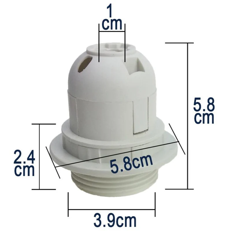 Електрическата крушка E27, на основата на притежателя на лампи, гнездо за датчик, лампа, електрически Газа, винт, Черен, бял, за домашна led осветление . ' - ' . 1