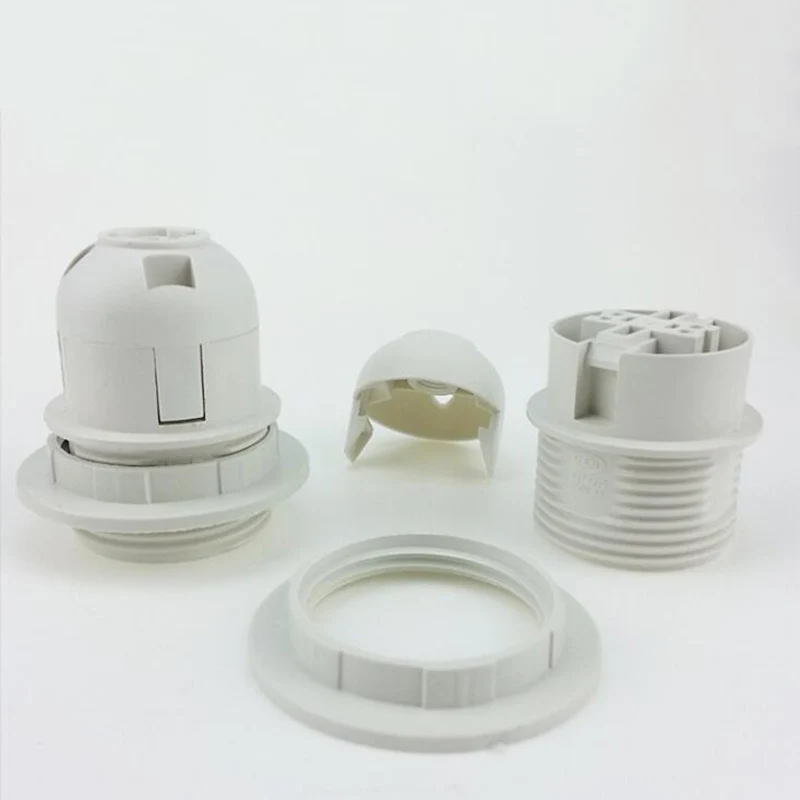 Електрическата крушка E27, на основата на притежателя на лампи, гнездо за датчик, лампа, електрически Газа, винт, Черен, бял, за домашна led осветление . ' - ' . 4