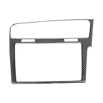 8-Инчовата рамка от въглеродни влакна Mib, радиопанель, декоративна рамка за Golf 7 Golf Mk7 7.5 Mk7.5, Рамка за екрана RHD