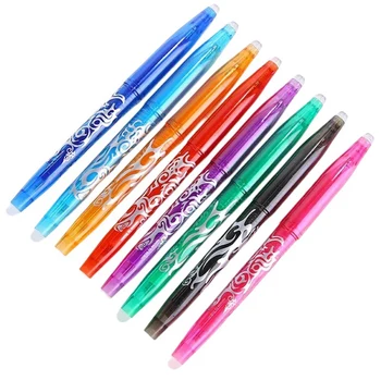 8-Цветен стираемая гел писалка в опаковка, 8-цветен стираемый маркер, подходящ за деца и ученици