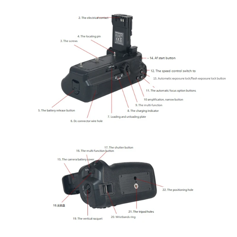 BG-R10RC-L Дръжка Екрана на дисплея Безжично Дистанционно Управление Дръжка Камера За Огледално-рефлексен фотоапарат Canon EOS R5 R6 R5C . ' - ' . 3