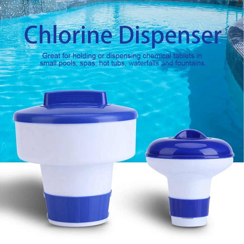 4 бр. Диспенсер за хлор Clorine Float За вътрешни и външни басейни, химически дифузер за хлор за басейна Wimming, спа-център, плаващ . ' - ' . 2