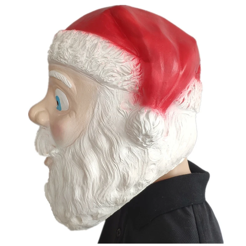 Забавна Маска за cosplay Дядо Коледа 10x14 инча, Коледна маска за възрастни и деца . ' - ' . 3