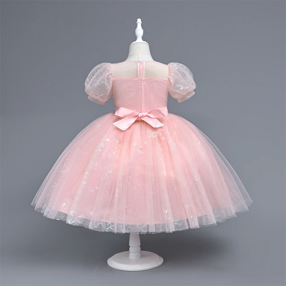 Сватбени рокли Yoliyolei 2023, Рокли с цветя модел за момичета, Летни Рокли с пищни ръкави и Перли на рожден Ден С апликации . ' - ' . 1