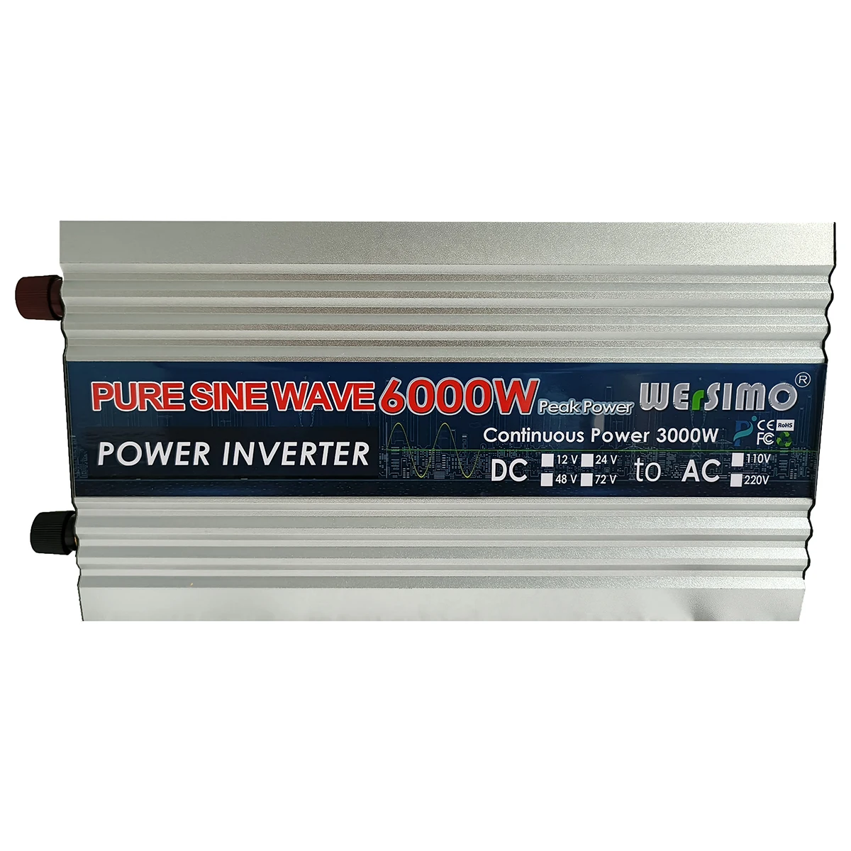 Най-добрият Чиста Синусоидална Инвертор 6000 W 12 В 24 В 48 постоянен ток в променлив от 110 В На 220 В Преобразувател на Мощност Инвертор Led Дисплей WERSIMO . ' - ' . 1