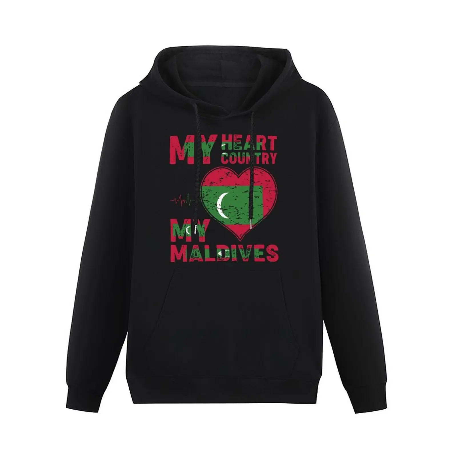 My Heart, Моята Страна, Моите Малдивите, Мъжки Памучен hoody с качулка 6XL, Есенна Градинска дрехи, пуловер, hoody, Ежедневни hoody в стил хип-хоп . ' - ' . 0