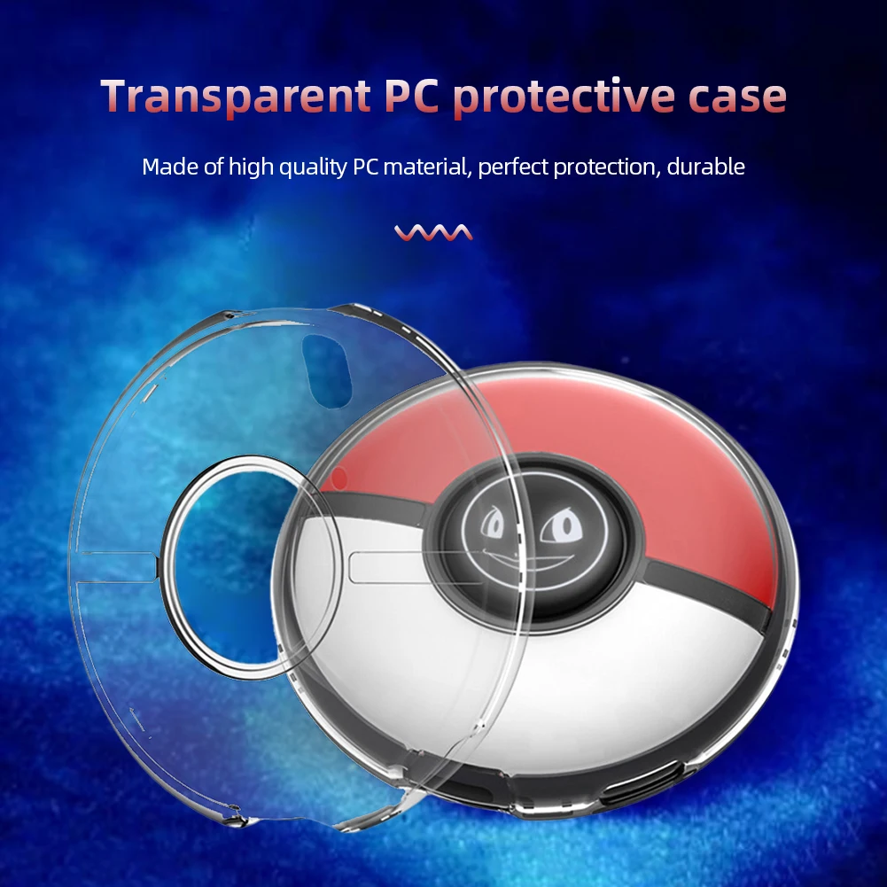 Кутия за съхранение, с Прозрачна защитна обвивка, прозрачна със силиконова подложка за Pokémon Go Plus + Crystal . ' - ' . 1
