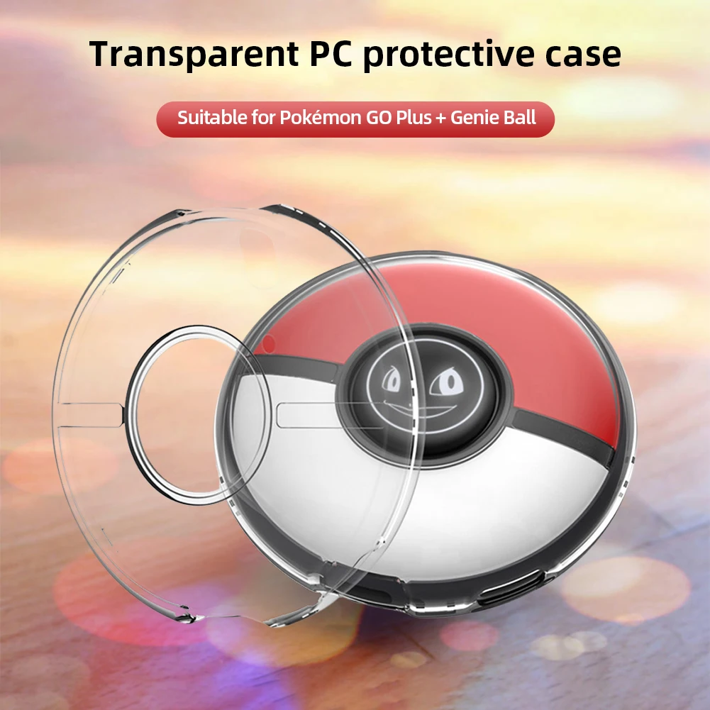 Кутия за съхранение, с Прозрачна защитна обвивка, прозрачна със силиконова подложка за Pokémon Go Plus + Crystal . ' - ' . 2