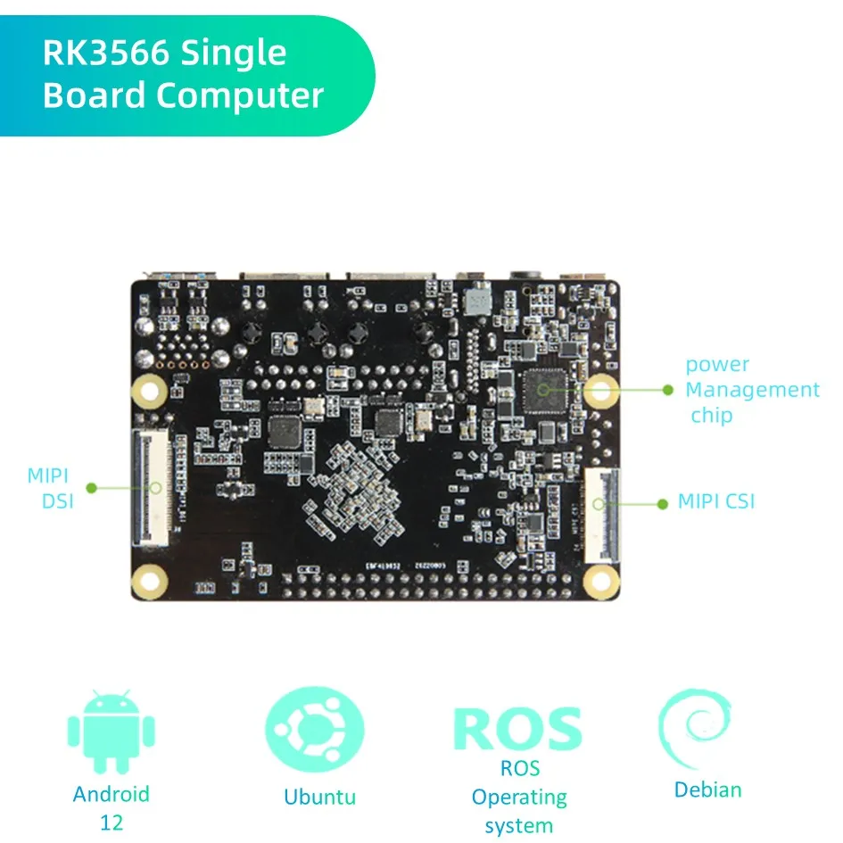 TP-1N Rockchip RK3566 Одноплатная такса за разработване на компютър С tf карта от 32 GB 4G с две гигабитными порта Ethernet Raspberry Pi . ' - ' . 5