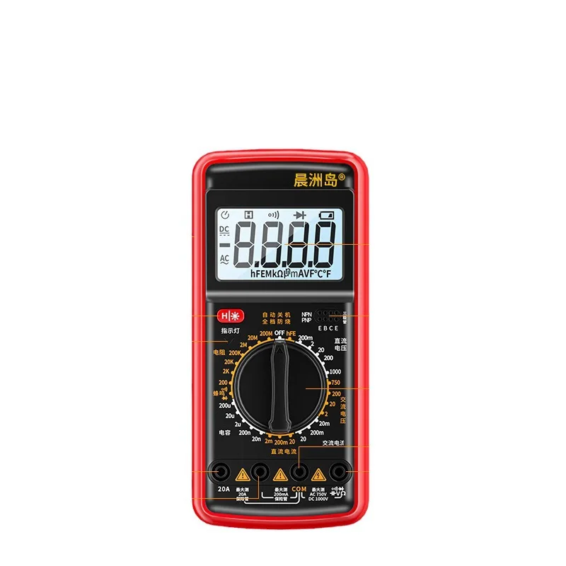 8901S Мултицет за обслужване на Електро Със задно осветяване, точност ръководят Електронен дигитален дисплей, Мултифункционален Универсален измерител на . ' - ' . 0