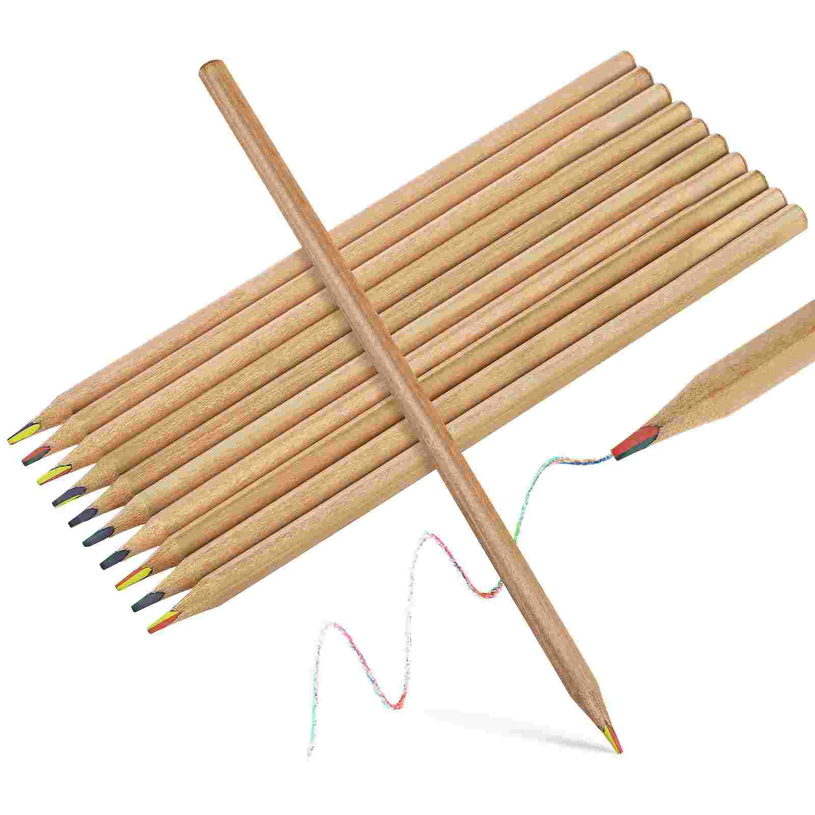 10 бр. Цветни моливи Rainbow, моливи за чертане, аксесоари за деца, студенти . ' - ' . 1