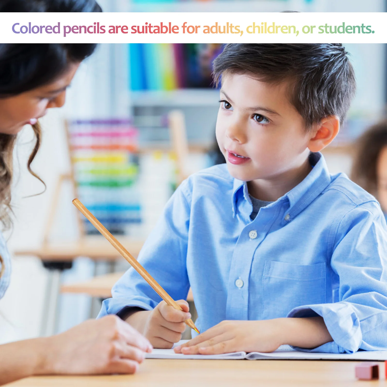 10 бр. Цветни моливи Rainbow, моливи за чертане, аксесоари за деца, студенти . ' - ' . 3